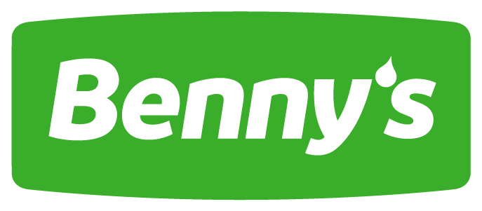 Benny's logo in green